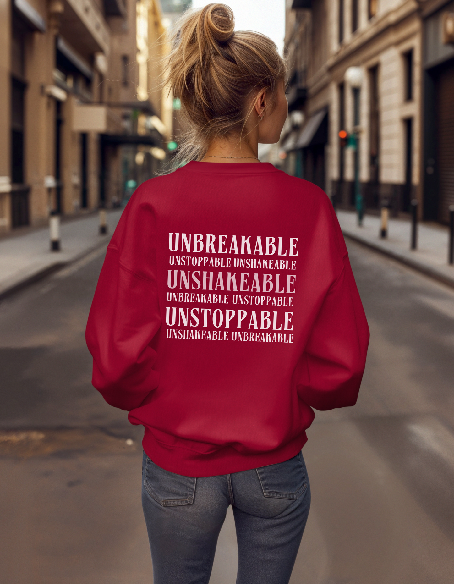 Be Her Now / Unbreakable Unstoppable Unshakeable Sweatshirt