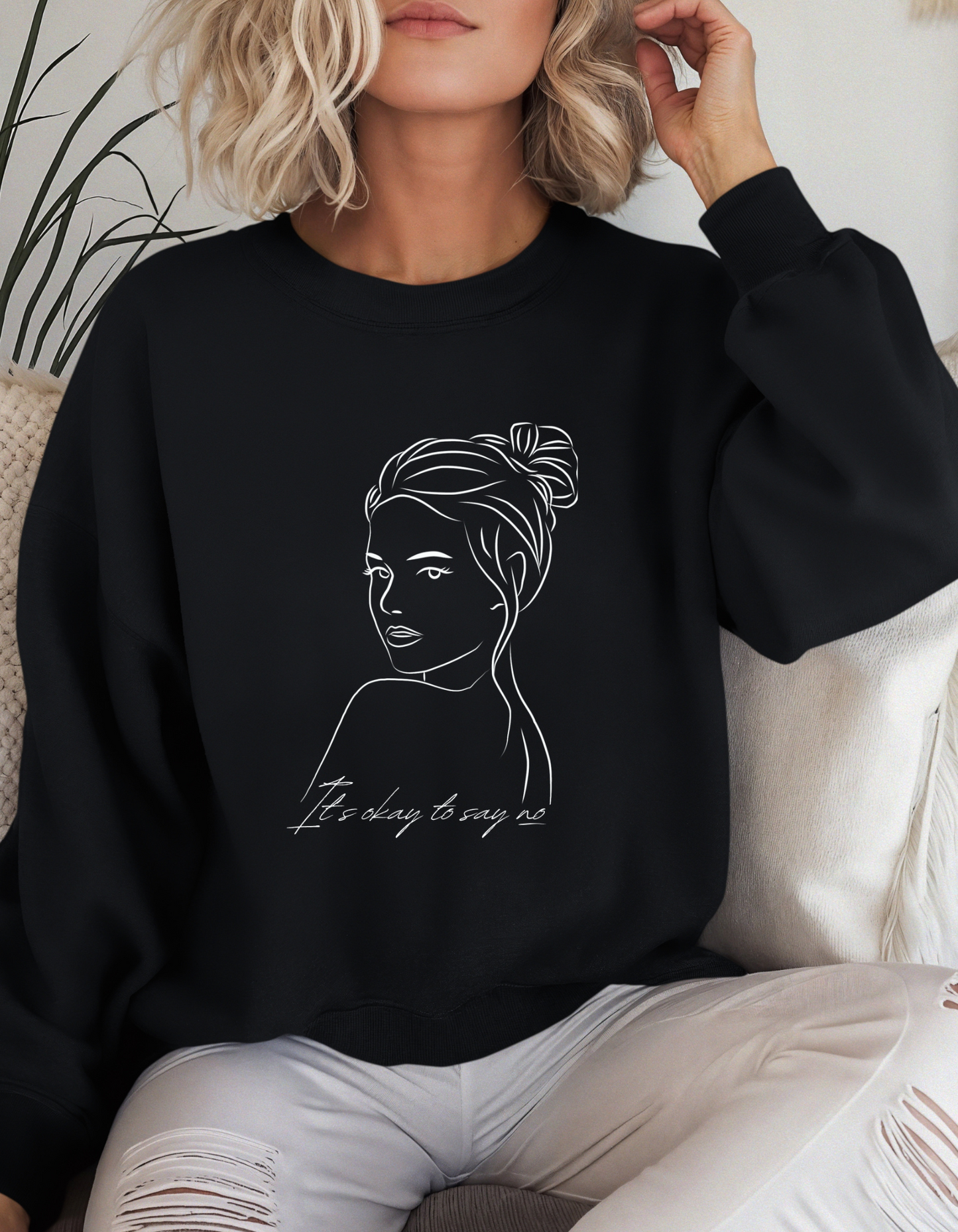 It's Ok to Say No Crewneck
