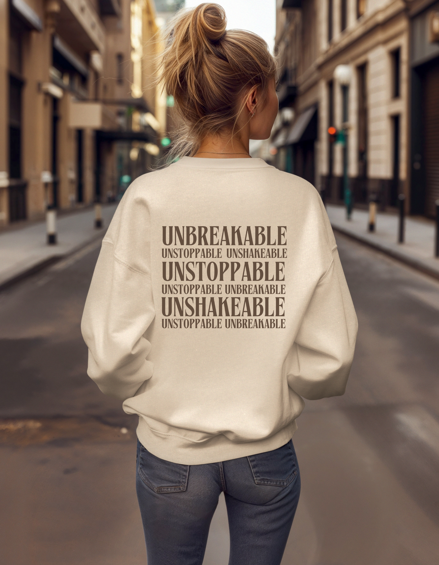 Be Her Now / Unbreakable Unstoppable Unshakeable Sweatshirt