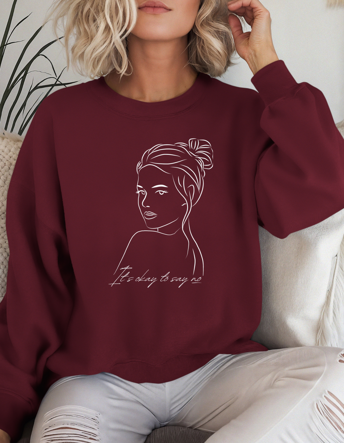 It's Ok to Say No Crewneck