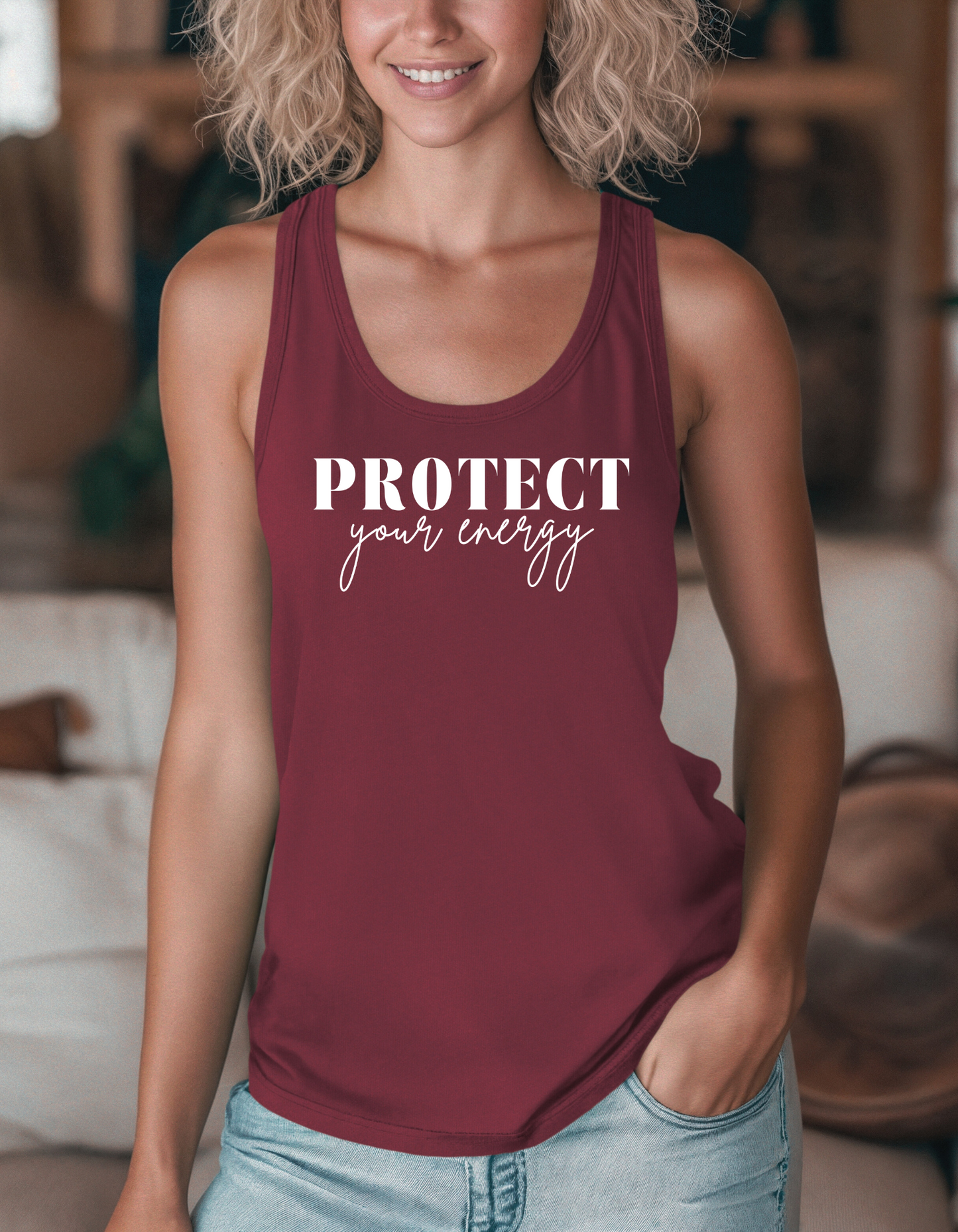 Protect Your Energy Racerback Tank Top