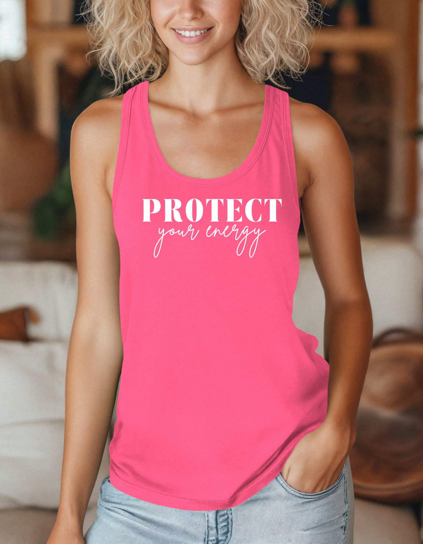 Protect Your Energy Racerback Tank Top