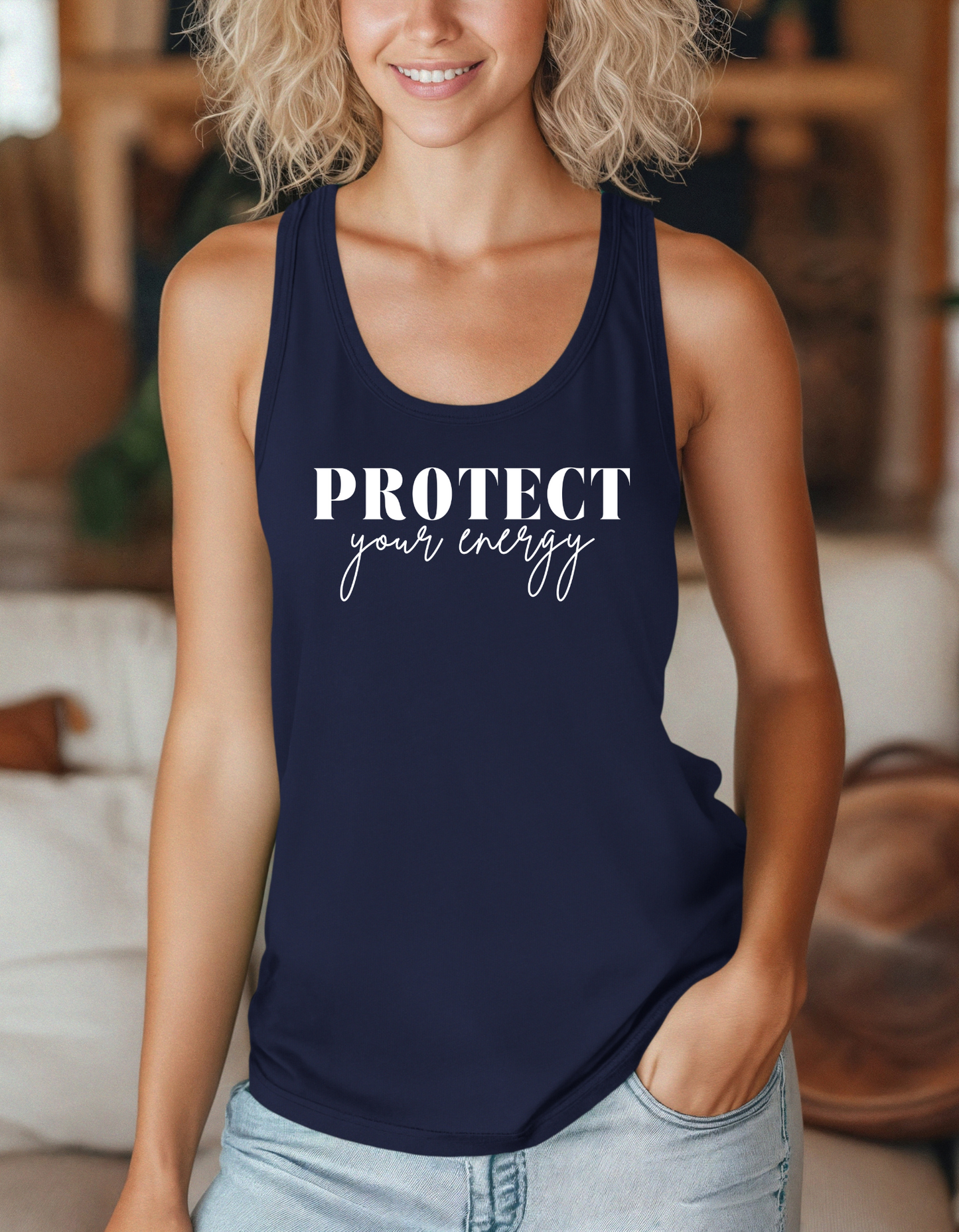 Protect Your Energy Racerback Tank Top