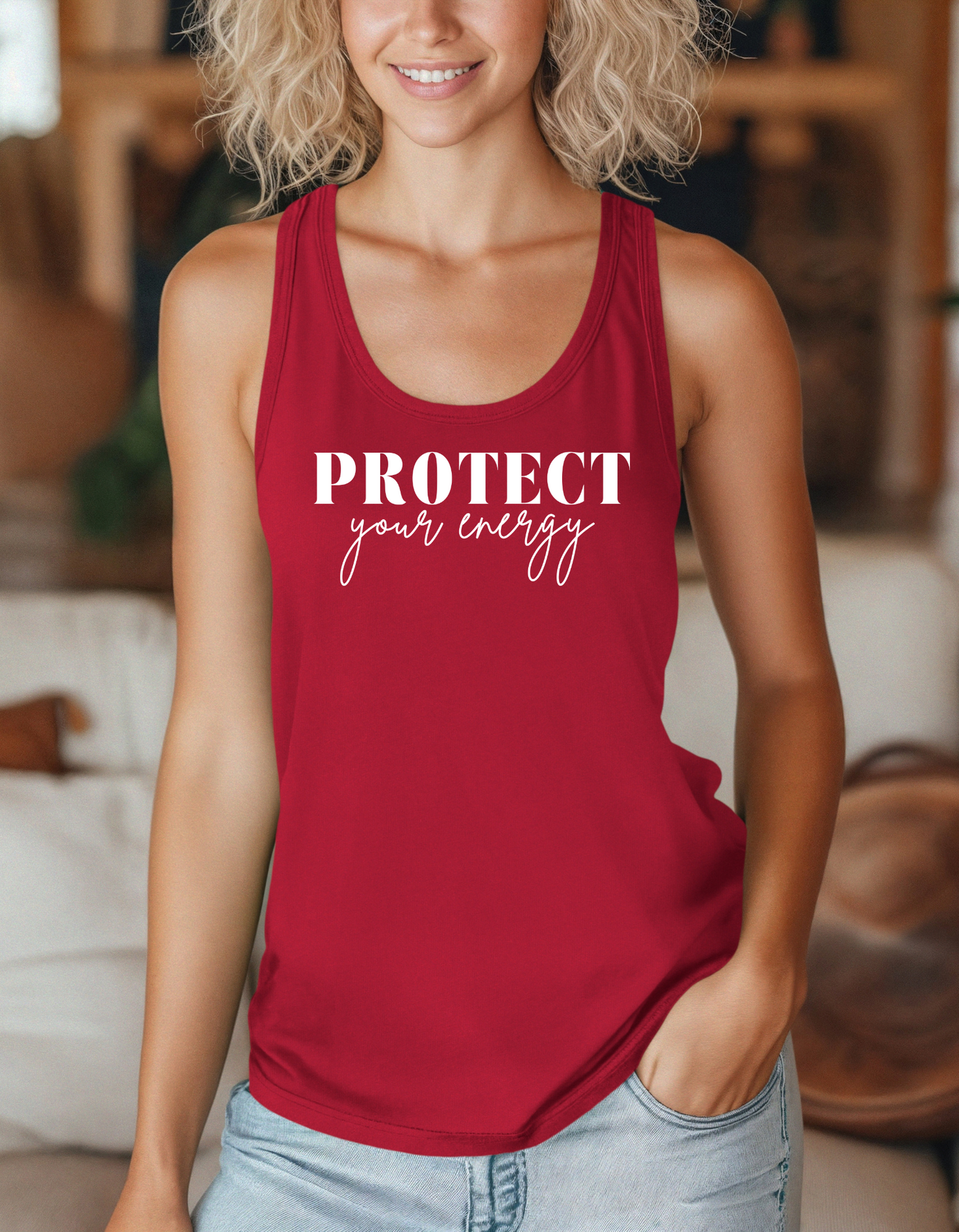 Protect Your Energy Racerback Tank Top