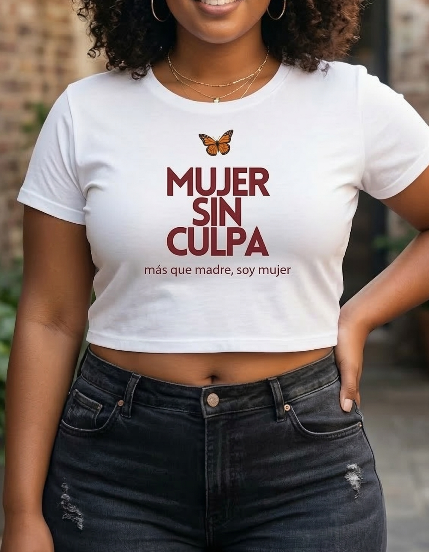 "Mujer Sin Culpa" -  Más Que Madre, Soy Mujer Crop Top