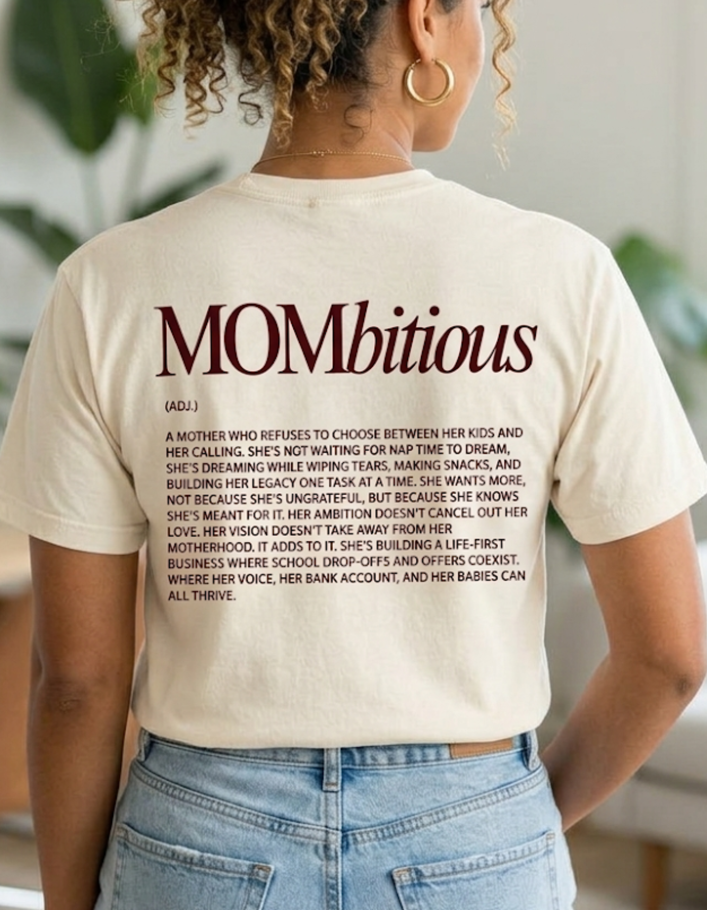 "MOMbitious" Oversized Tee