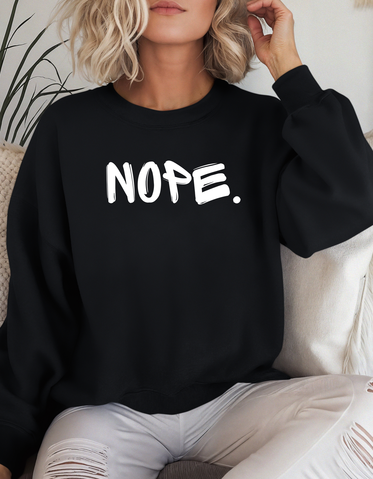 Nope. Crewneck