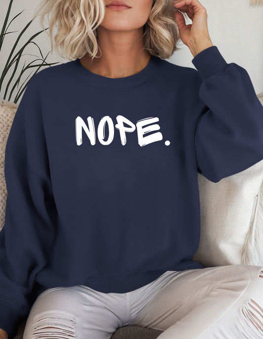 Nope. Crewneck