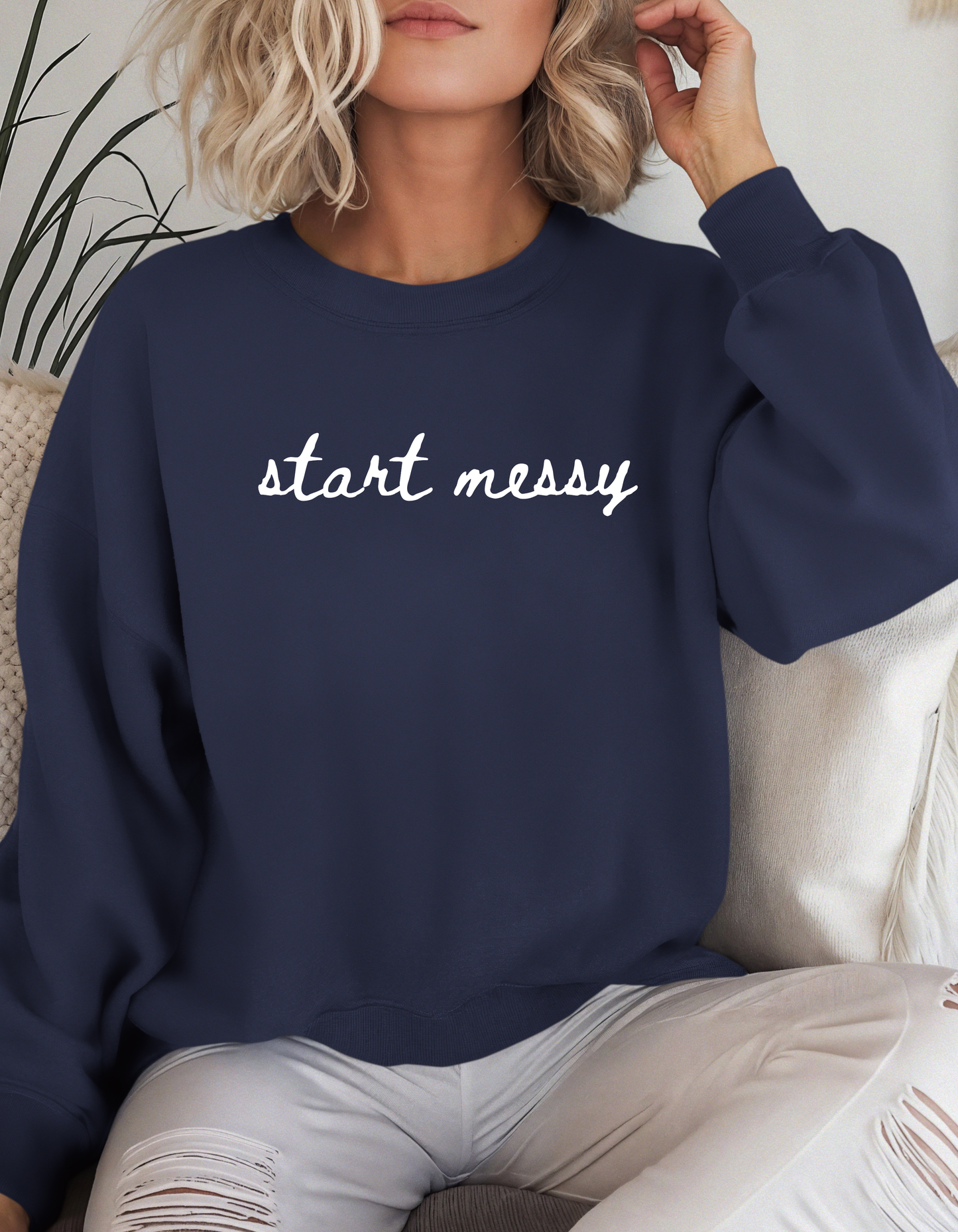 Start Messy Crewneck