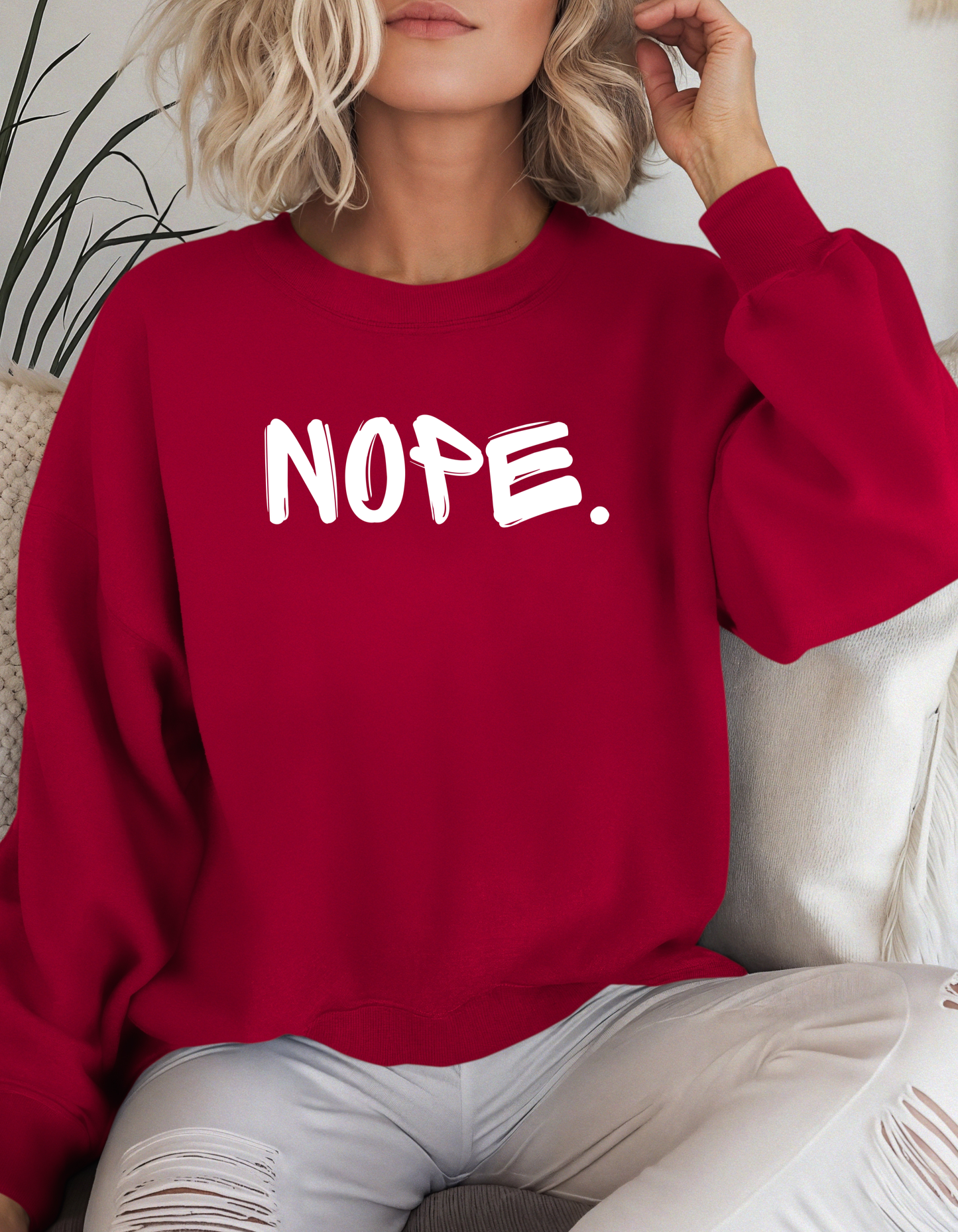 Nope. Crewneck
