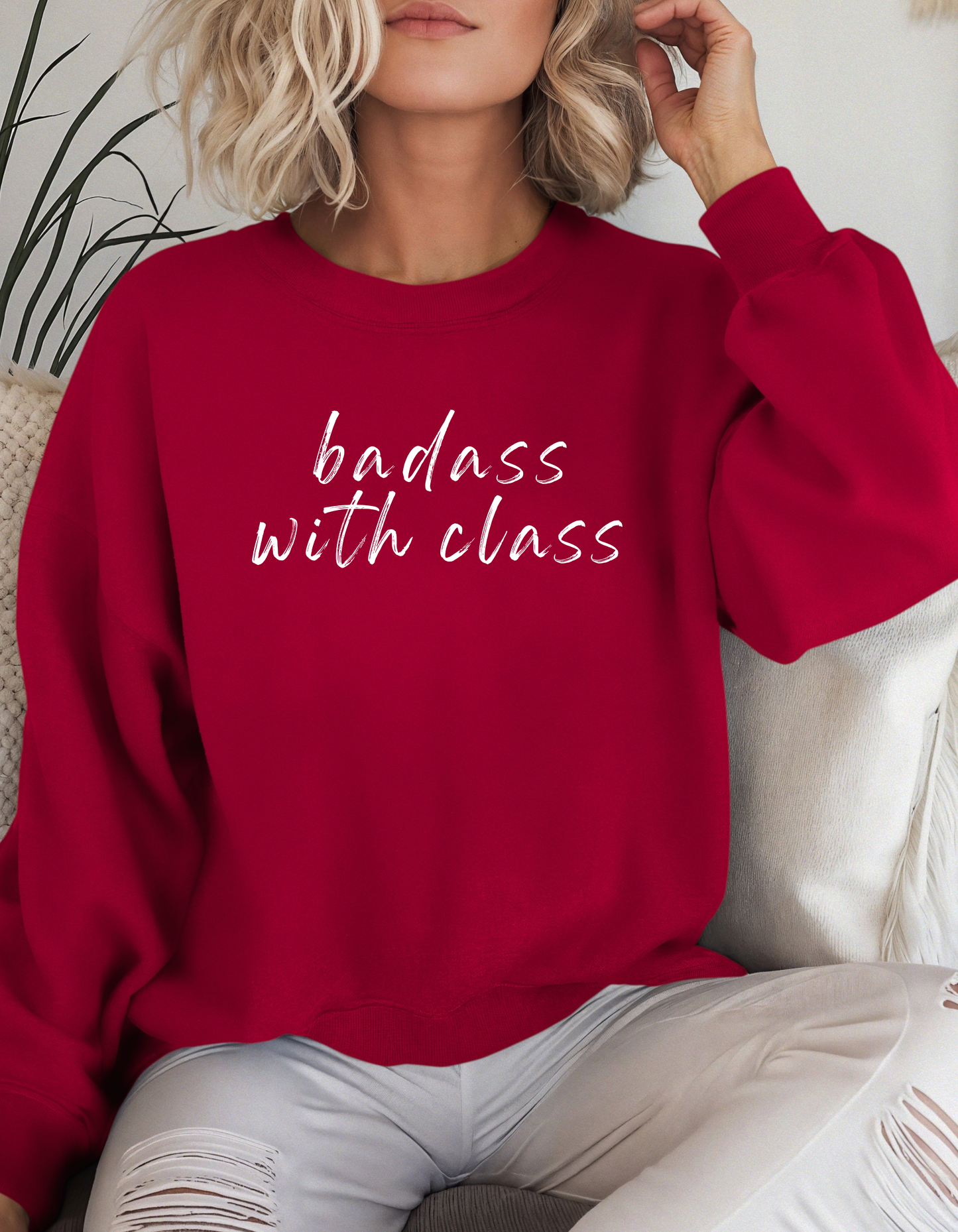 Badass With Class Crewneck