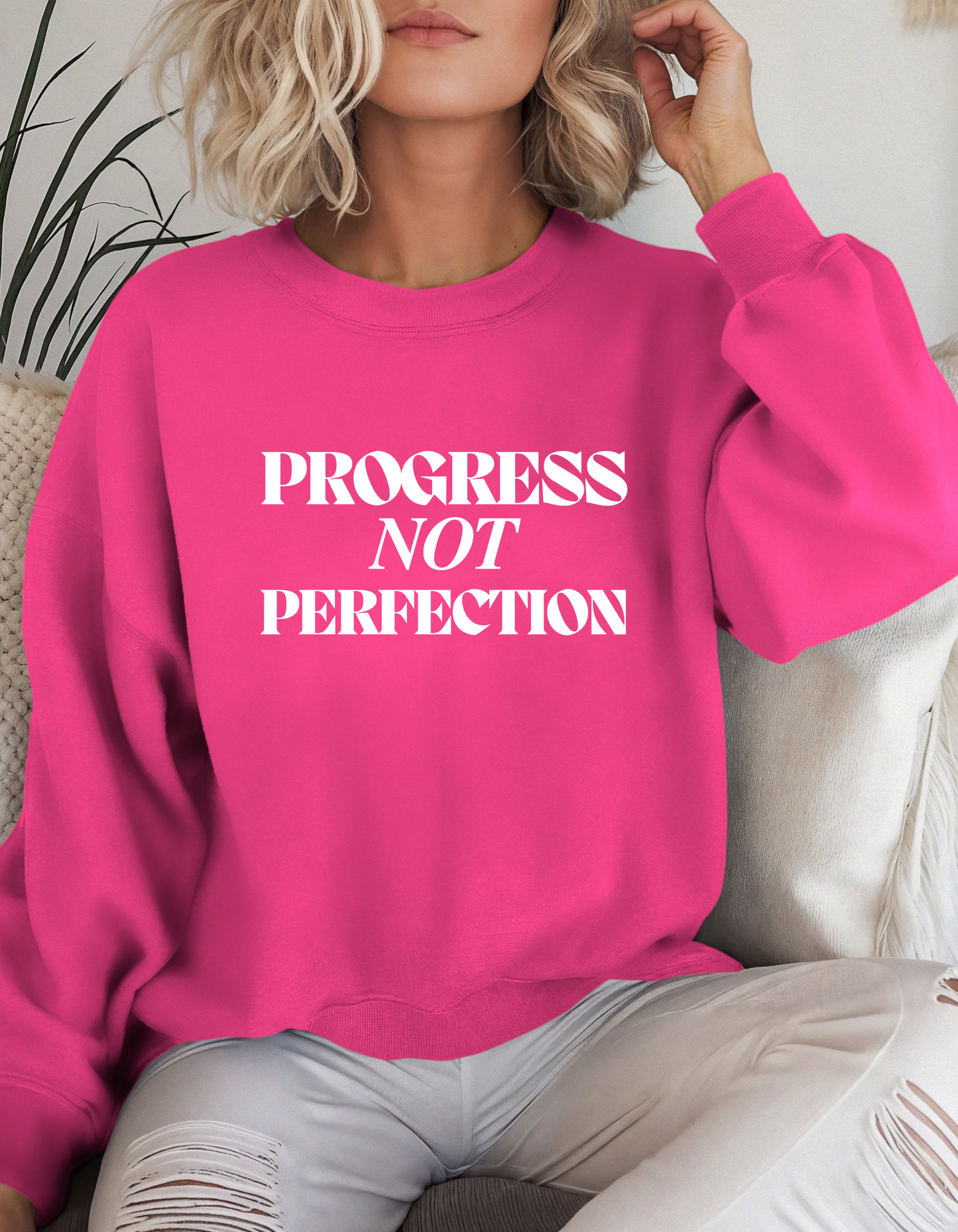 Progress not Perfection Crewneck