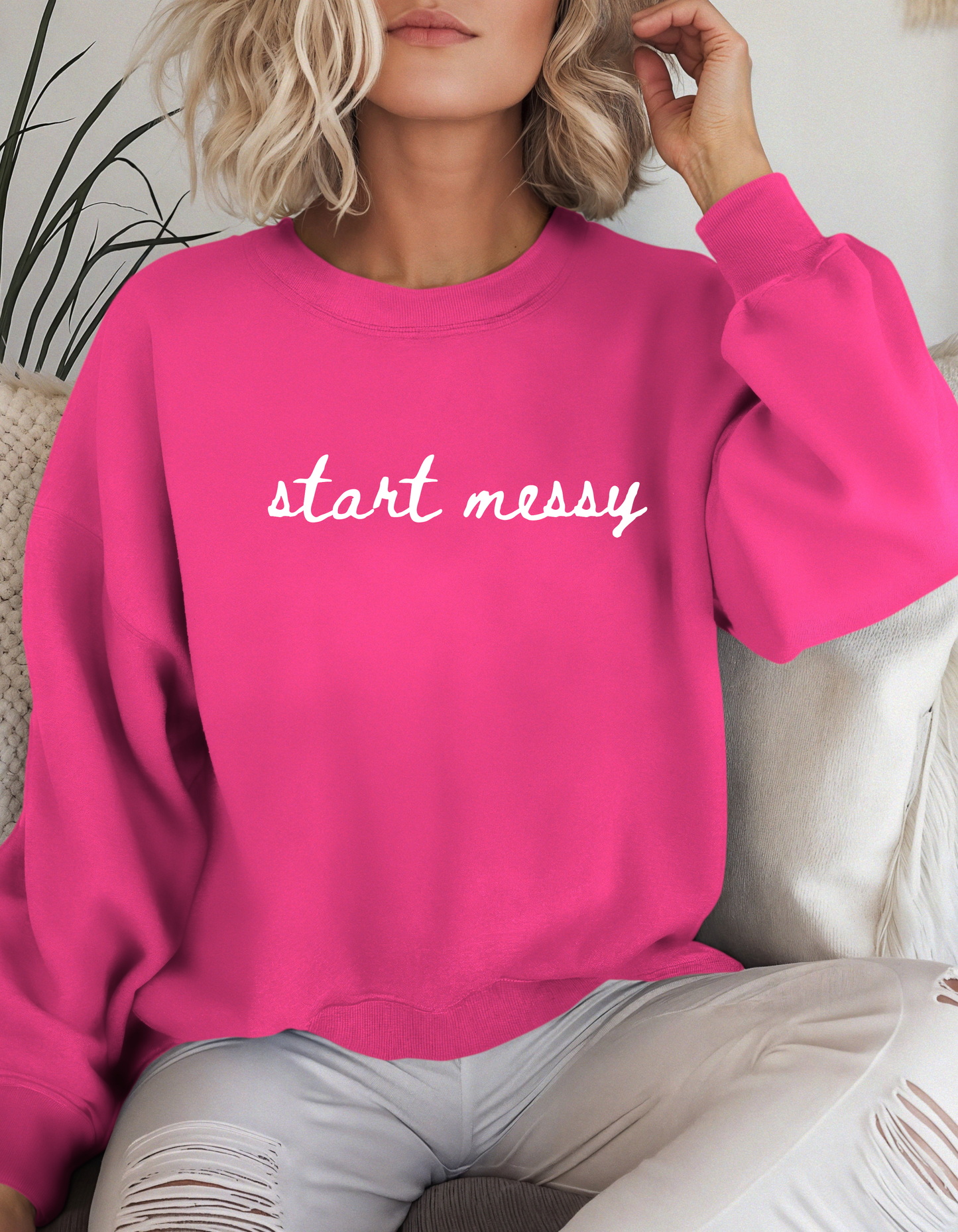 Start Messy Crewneck