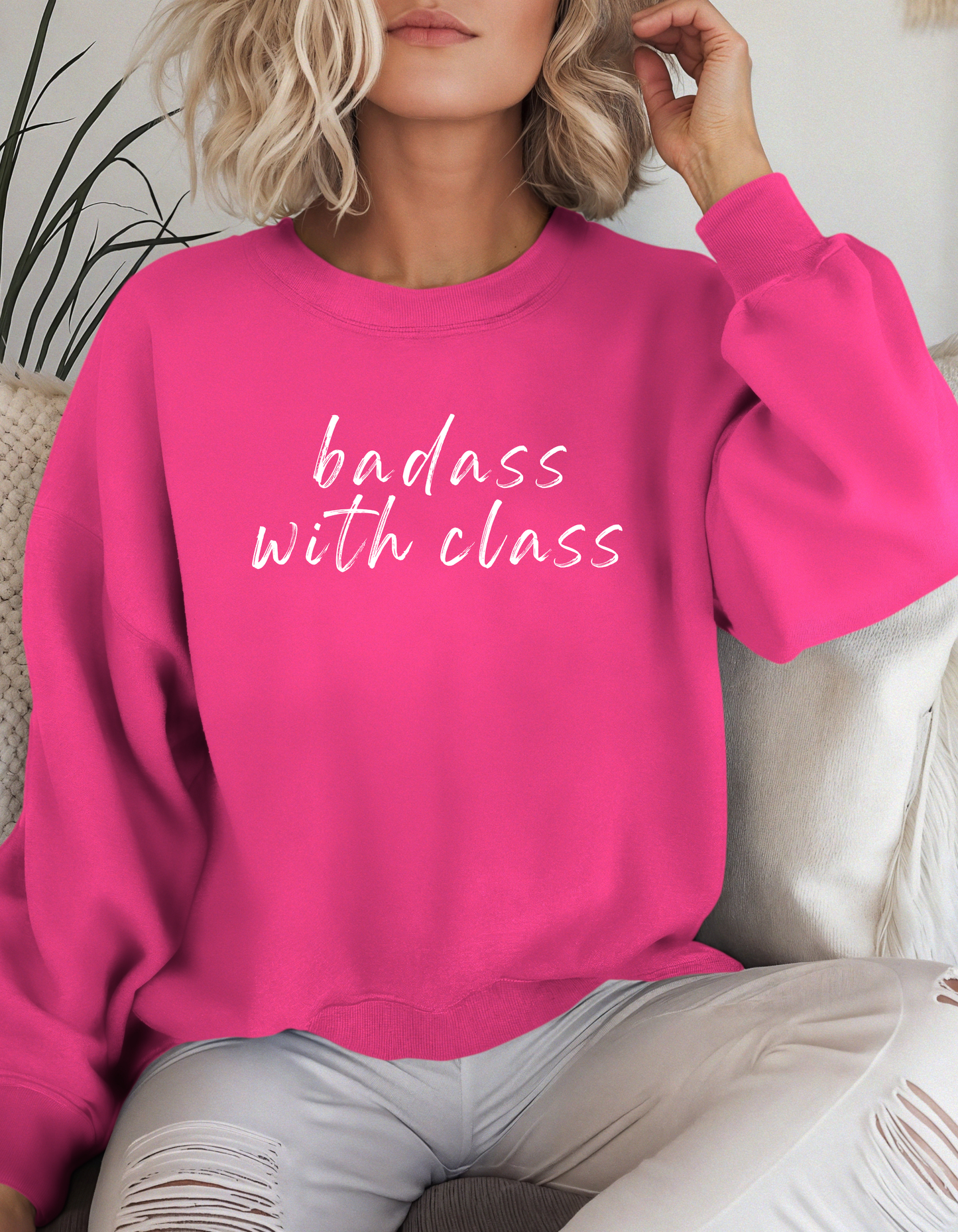 Badass With Class Crewneck
