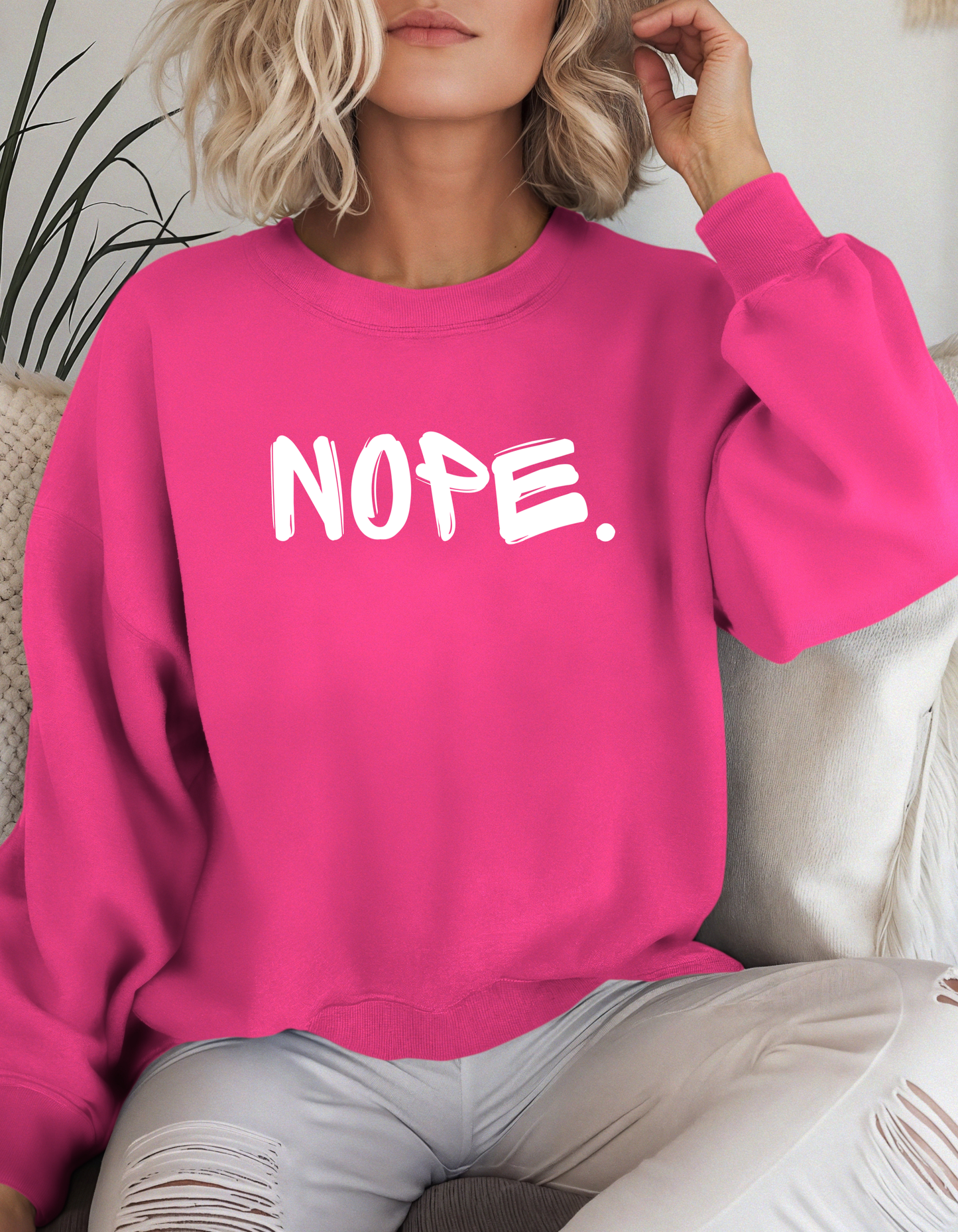 Nope. Crewneck
