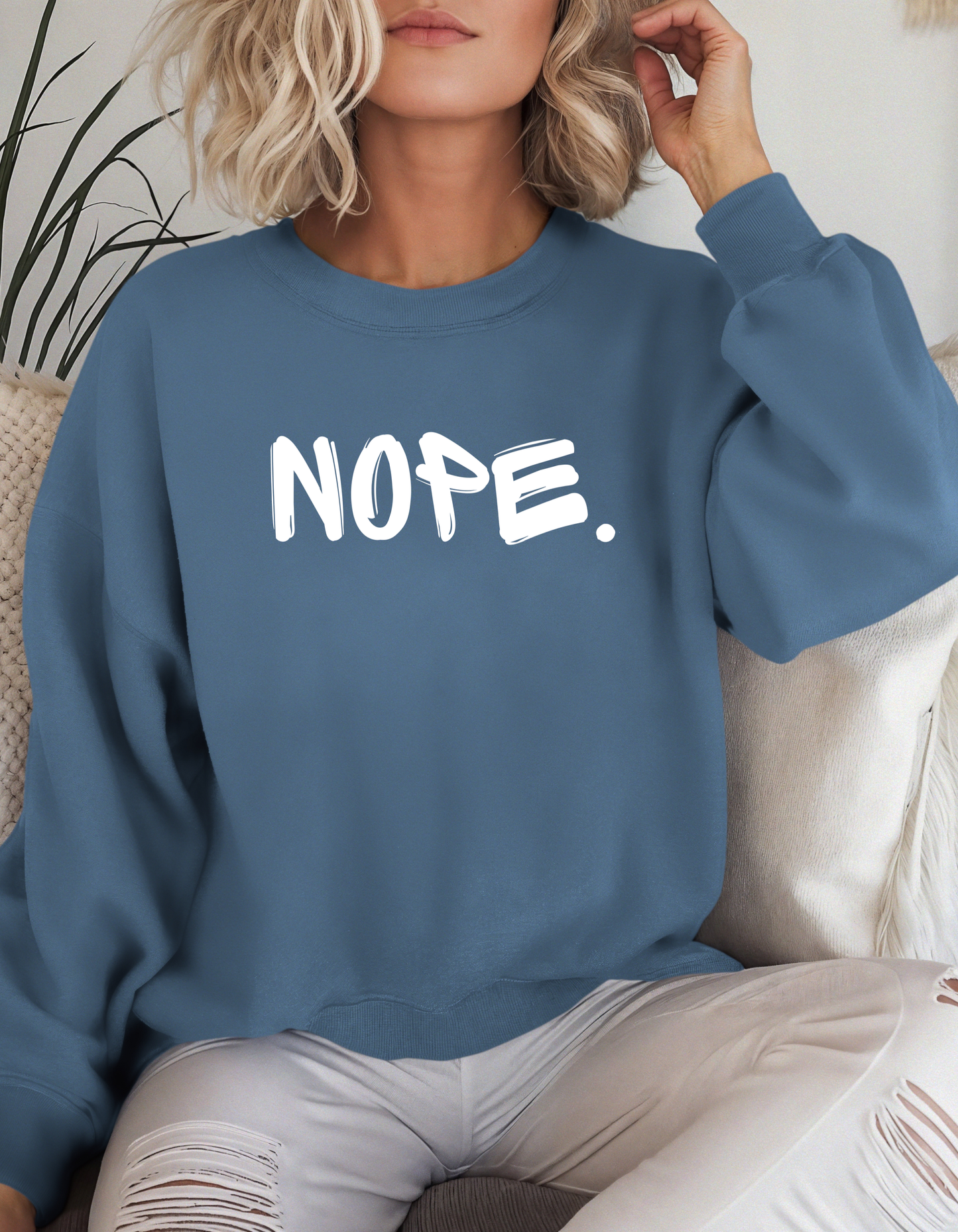 Nope. Crewneck