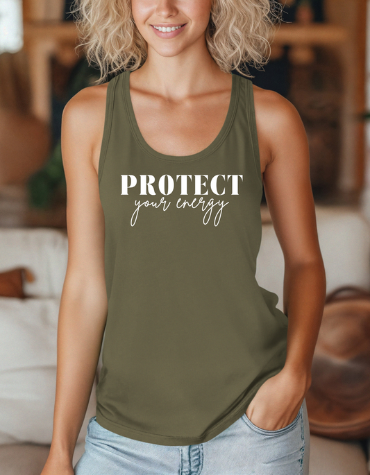 Protect Your Energy Racerback Tank Top